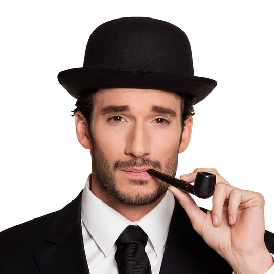 Pipe à Tabac Noire Classique - Accessoire Déguisement Gentleman