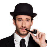 Pipe à Tabac Noire Classique - Accessoire Déguisement Gentleman