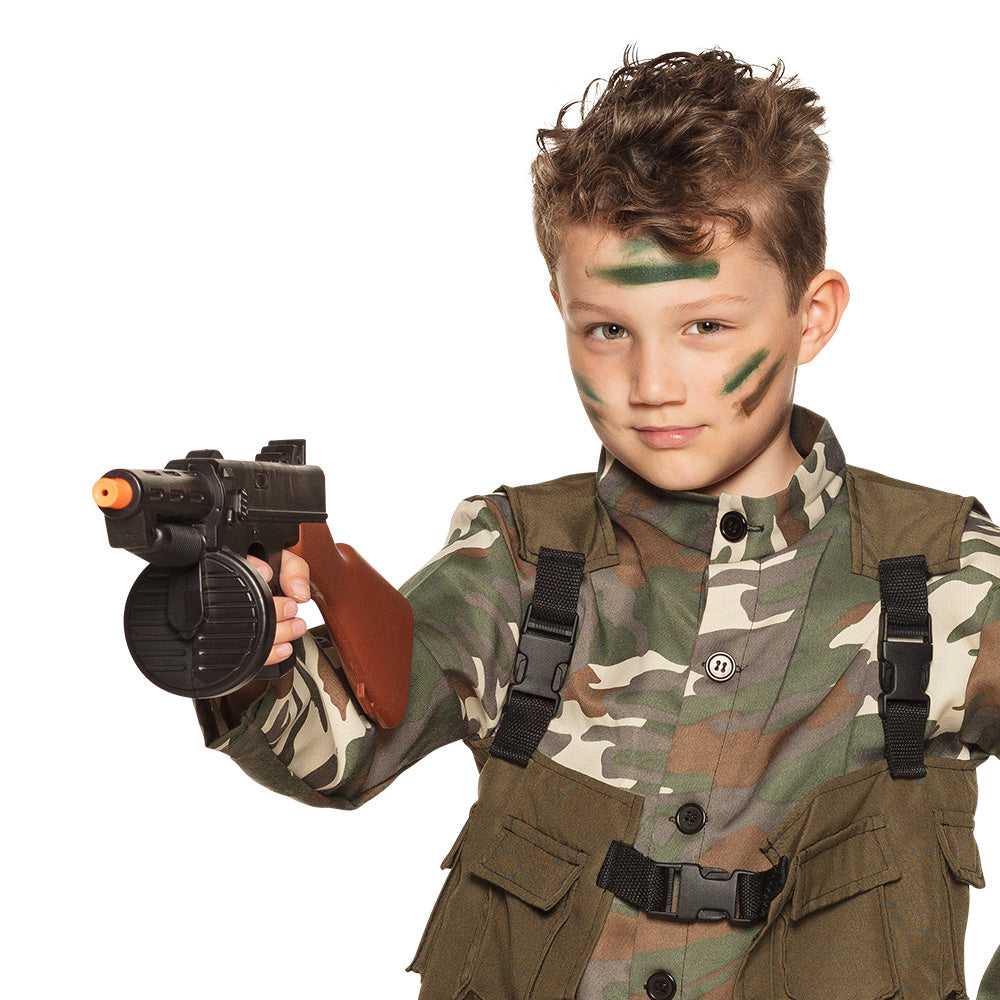 Déguisement Soldat Militaire Enfant avec Pistolet Jouet