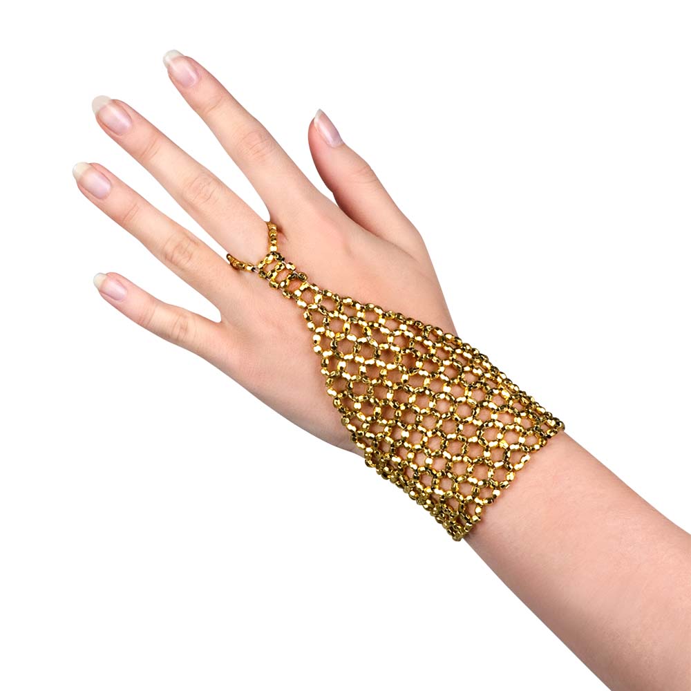 Gants à Perles Ajourés Glamour - Accessoire Danse et Soirée