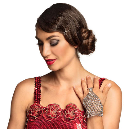 Gants à Perles Ajourés Glamour - Accessoire Danse et Soirée