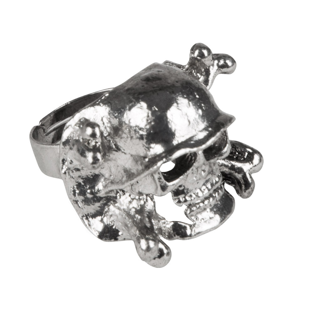 Bague Tête de Mort Gothique Argentée - Lot de 8