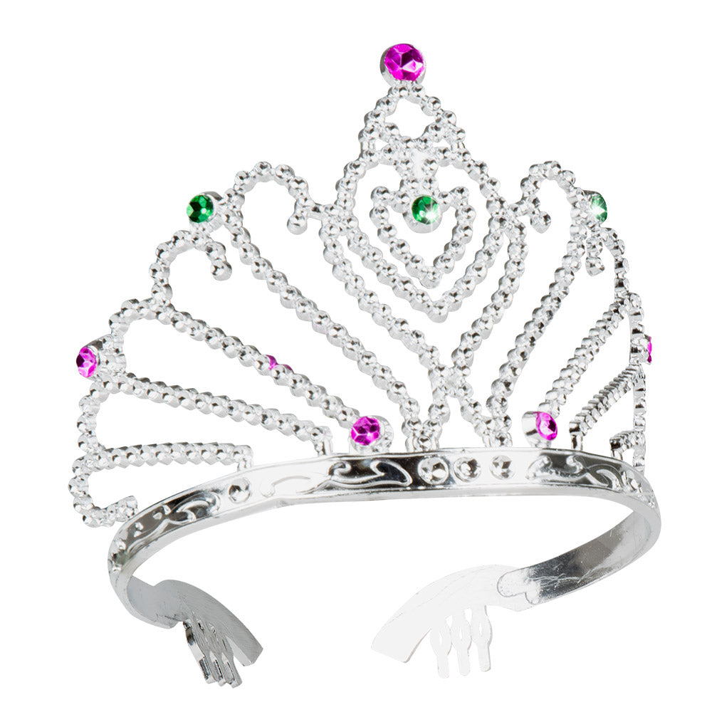 Lot 6 Tiares Princesse Brillantes Colorées - Déguisement Enfant