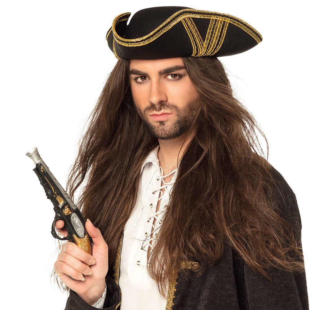 Déguisement Pirate Luxe avec Pistolet et Tricorne Doré