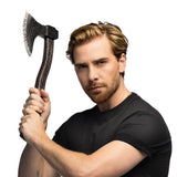 Hache Médiévale Viking Noire - Arme de Guerrier Authentique
