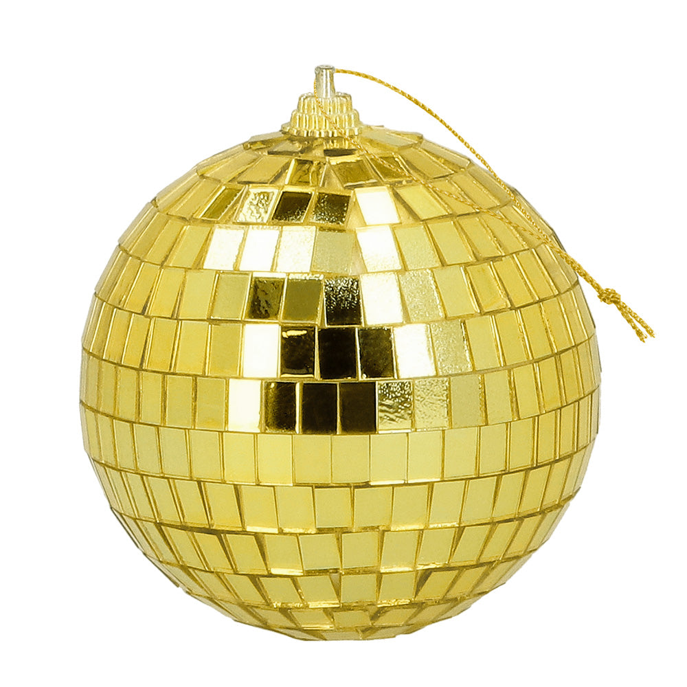 Boule à Facettes Dorée XXL - Accessoire Disco Rétro Années 70