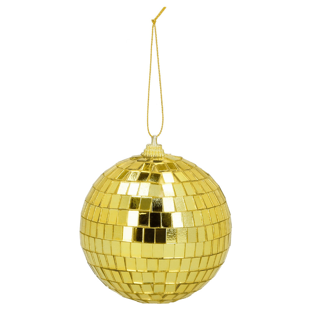 Boule à Facettes Dorée XXL - Accessoire Disco Rétro Années 70