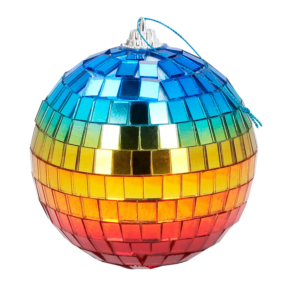 Boule Disco Arc-en-Ciel Miroir - Décoration Fête Brillante