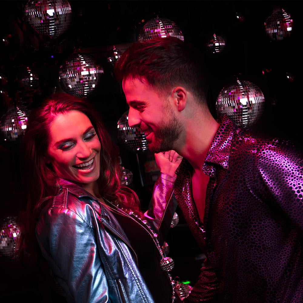 Boule à Facettes Disco Argentée 30cm - Accessoire Fête Incontournable