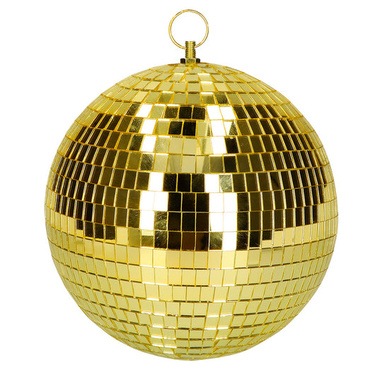Boule à Facettes Dorée Disco - Décoration Soirée Rétro