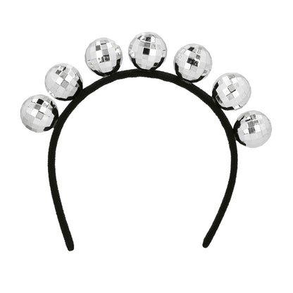 Kit Disco Paillettes : Lunettes, Headband Boules Miroir & Accessoires