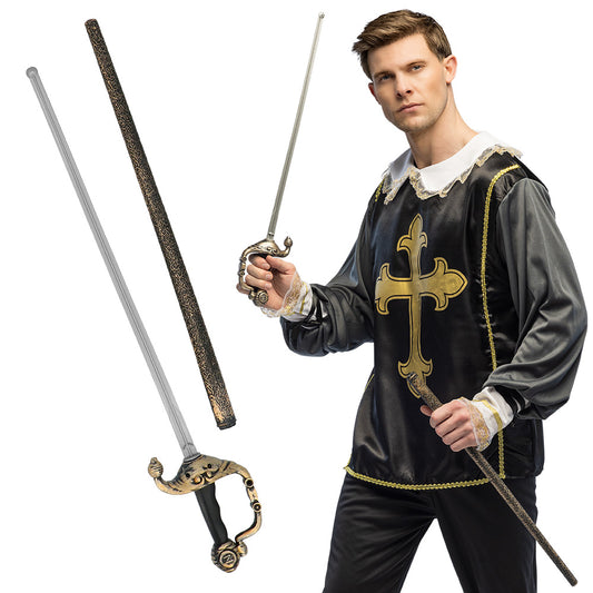 Épée Médiévale avec Fourreau - 58cm - Déguisement Chevalier