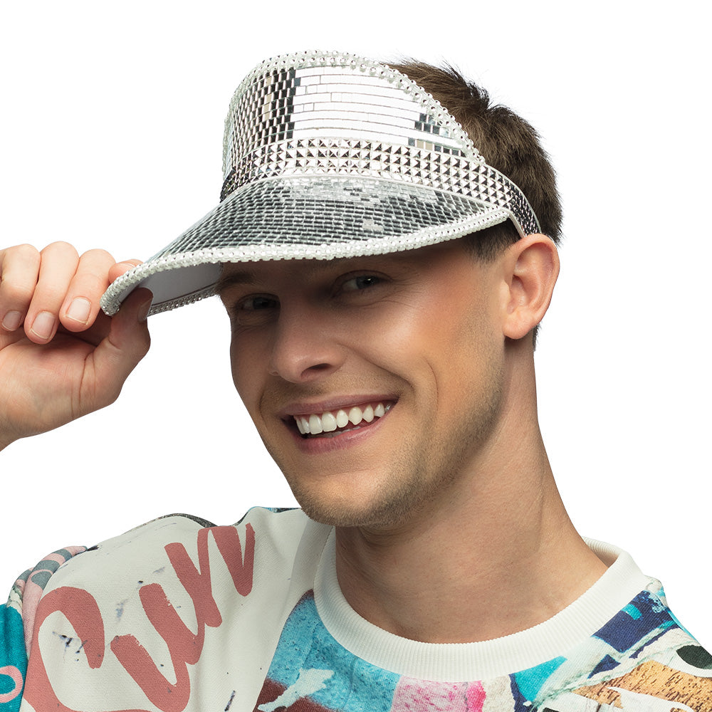 Chapeau Disco Paillettes Argent - Accessoire Fête Années 70