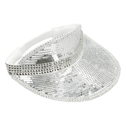 Chapeau Disco Paillettes Argent - Accessoire Fête Années 70