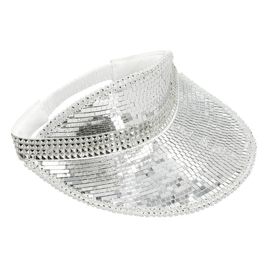 Chapeau Disco Paillettes Argent - Accessoire Fête Années 70