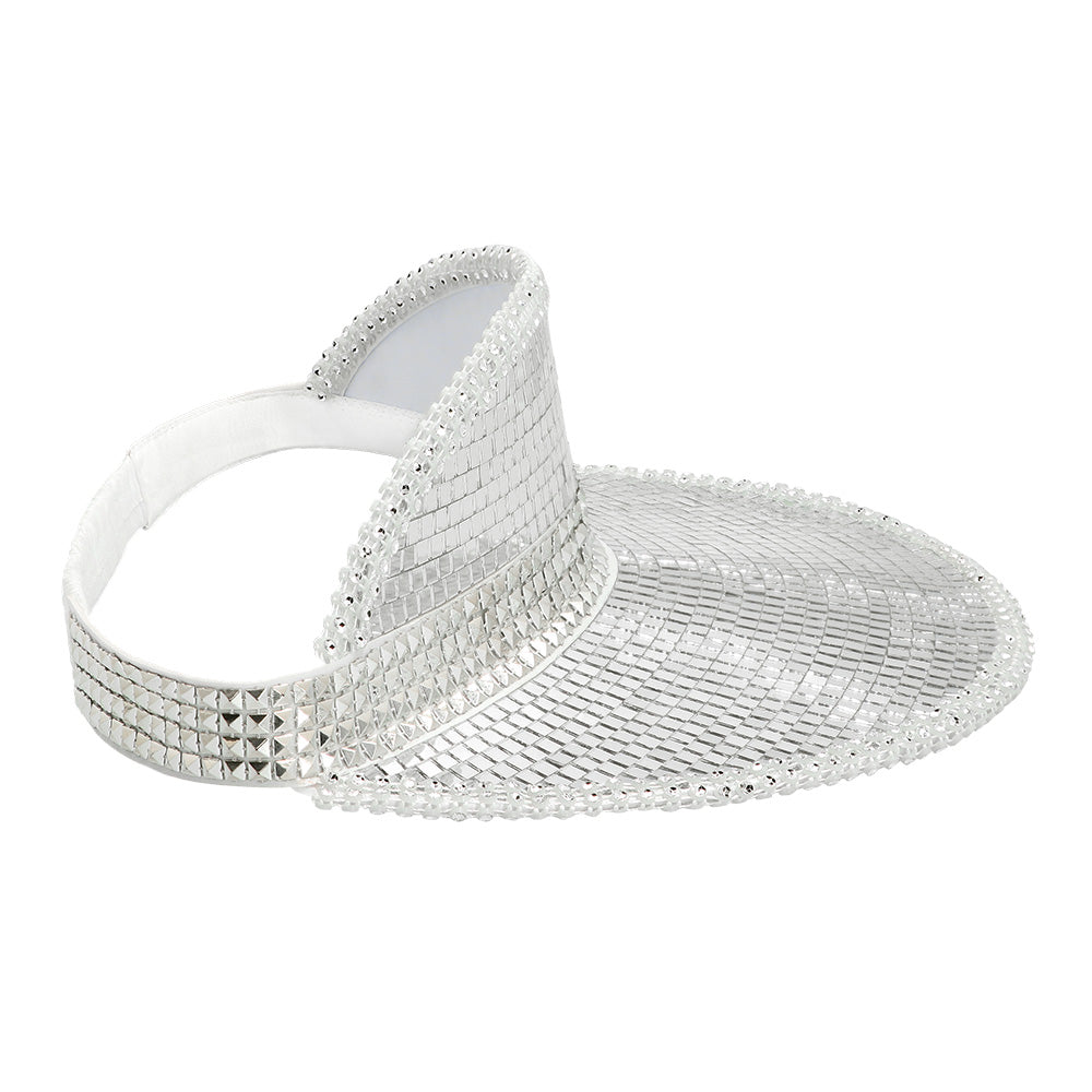 Chapeau Disco Paillettes Argent - Accessoire Fête Années 70