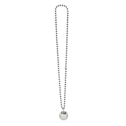 Collier LED Disco Boule Miroir - Accessoire Fête Lumineux