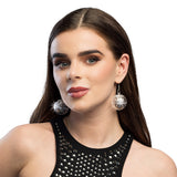 Boucles d'Oreilles Boule Disco Lumineuses LED - Accessoire Fête