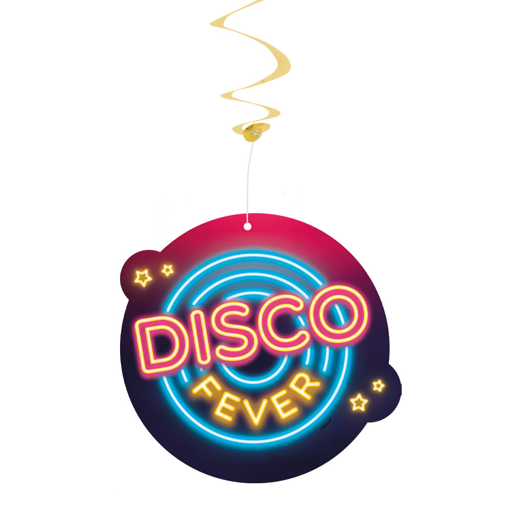 Spirales Décoratives Disco Fever - Suspensions Neon Doré