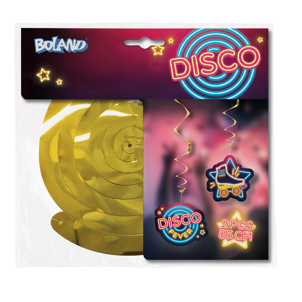 Serpentins Disco 85cm - Accessoires Fête Rétro 2pcs