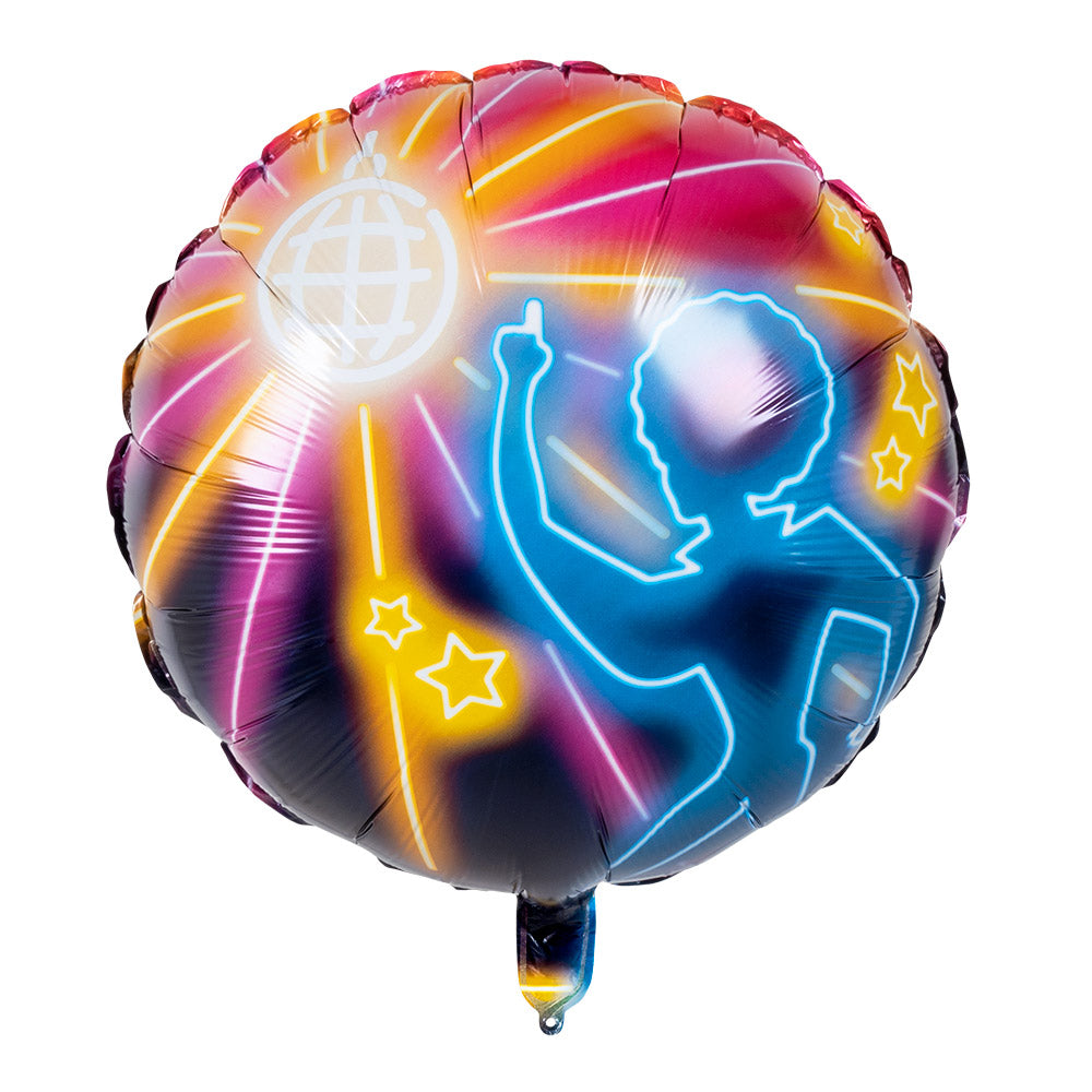 Ballon Hélium Disco Ever Neon Party - Décoration Fête Rétro