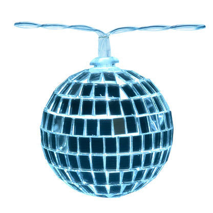 Guirlande Boules à Facettes Disco - 10 Boules Miroir Argentées