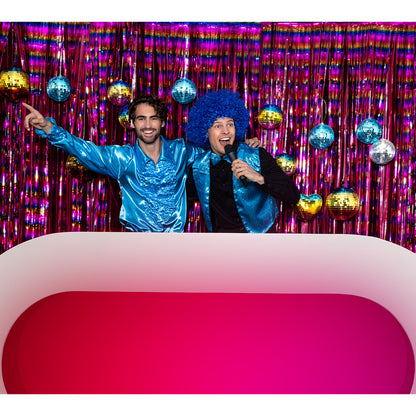 Boule à Facettes Disco Arc-en-Ciel 15 cm - Accessoire Fête Brillant