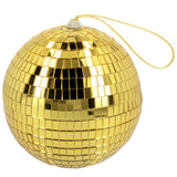 Boule Disco Dorée 15 cm - Accessoire de Fête Rétro