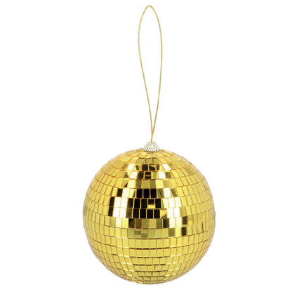 Boule Disco Dorée 15 cm - Accessoire de Fête Rétro
