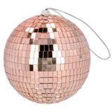 Boule Disco Rose 15 cm - Accessoire Soirée Disco Rétro