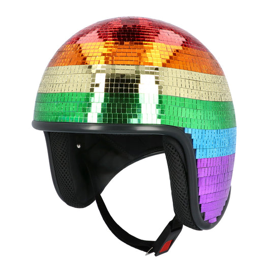Casque Disco Arc-en-ciel Paillettes Rainbow | Fête & Soirée