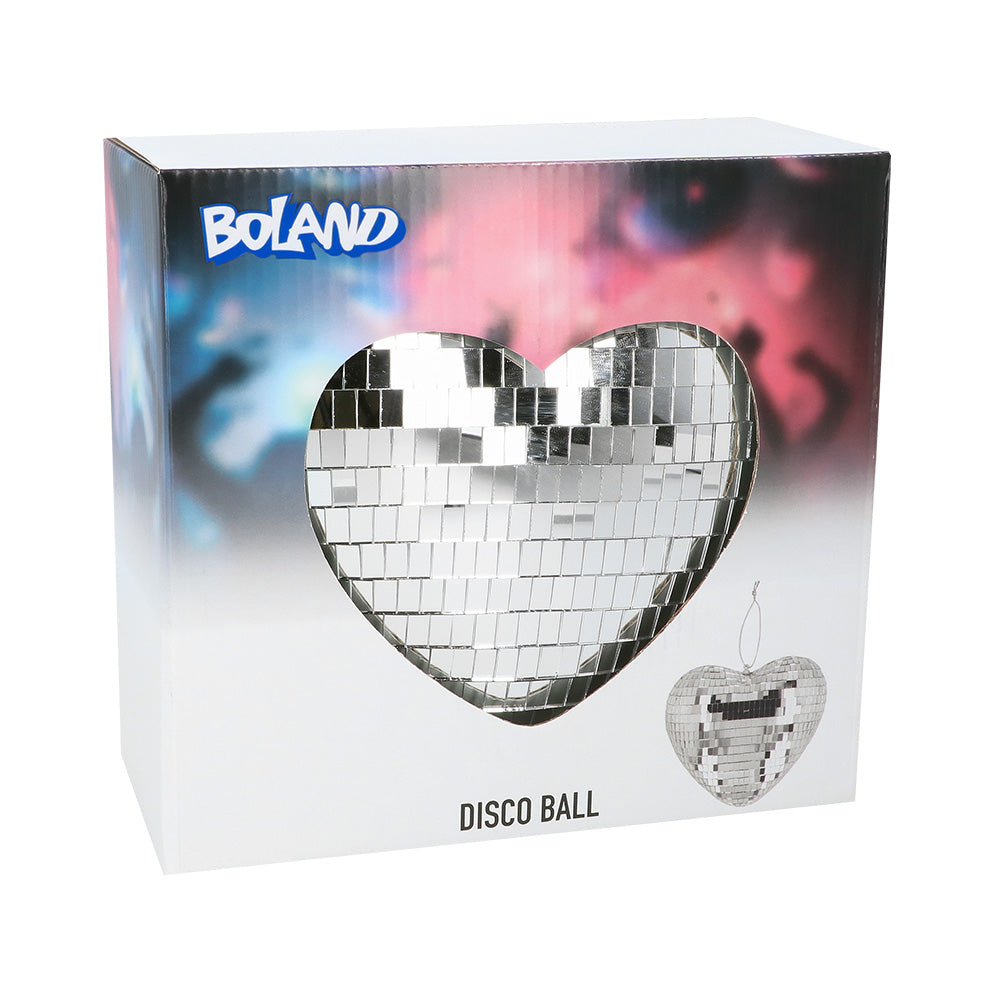 Boule Disco Cœur Scintillante - Décoration Festive Années 70