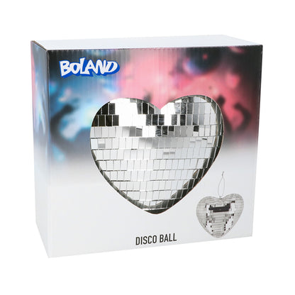 Boule Disco Cœur Scintillante - Décoration Festive Années 70