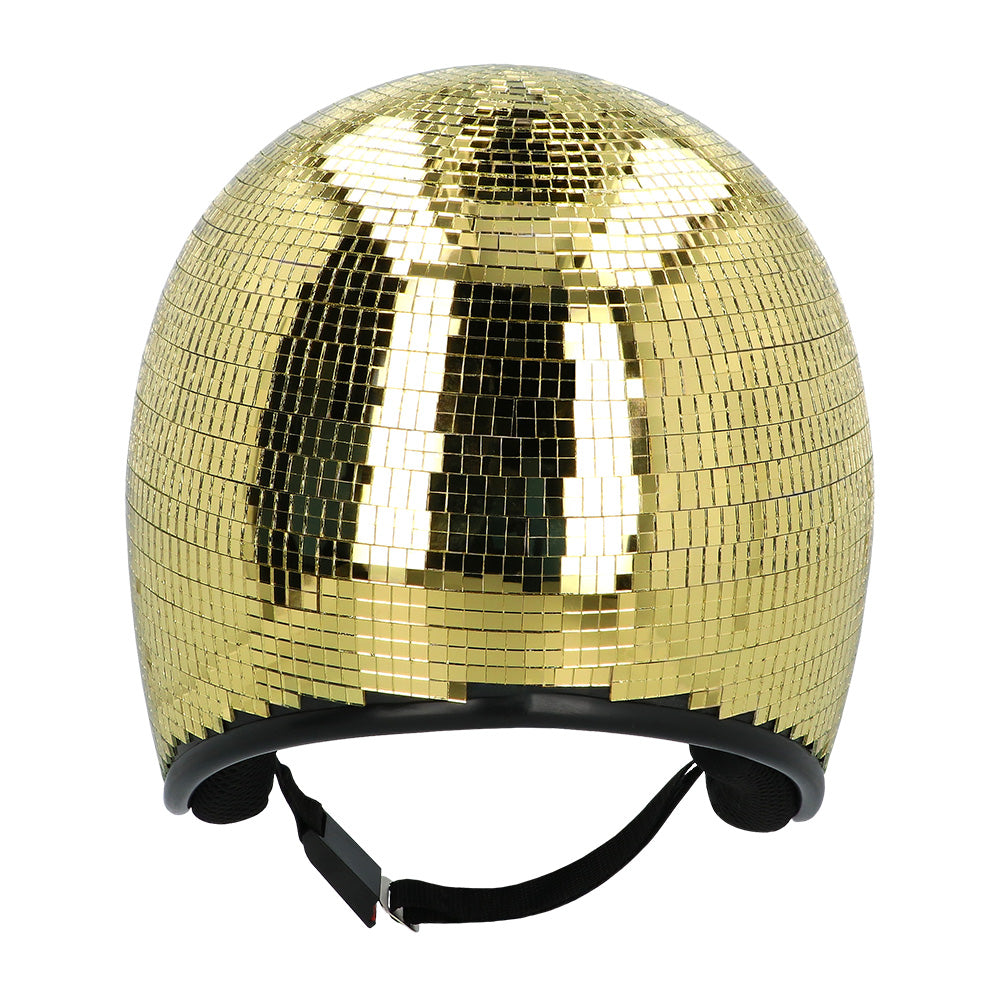 Casque Disco Doré avec Oreillettes - Accessoire Fête Année 70