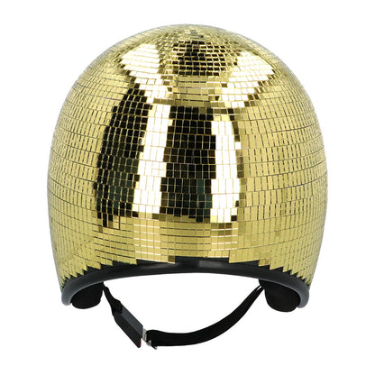 Casque Disco Doré avec Oreillettes - Accessoire Fête Année 70