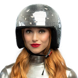 Casque Disco Boule à Facettes Argenté - Accessoire Fête Années 70