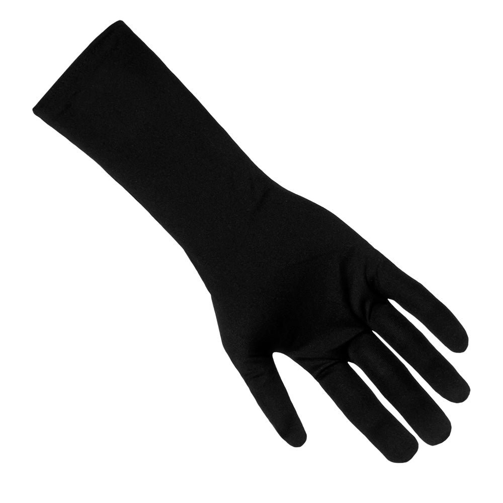 Gants Squelette Noir - Accessoire Halloween Déguisement Adulte