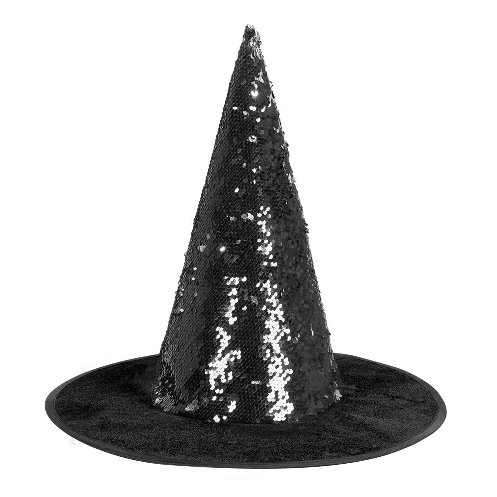 Chapeau de Sorcière Sequin Pailleté Couleurs Irisées