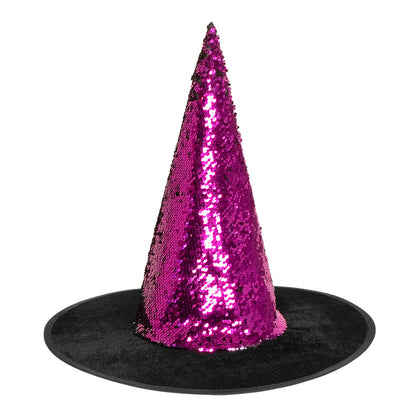 Chapeau de Sorcière Sequin Pailleté Couleurs Irisées