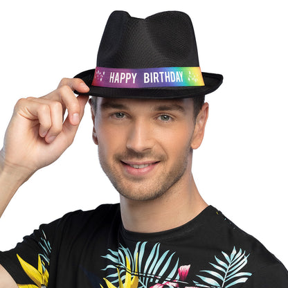 Chapeau Paillettes Happy Birthday - 7 Couleurs Brillantes