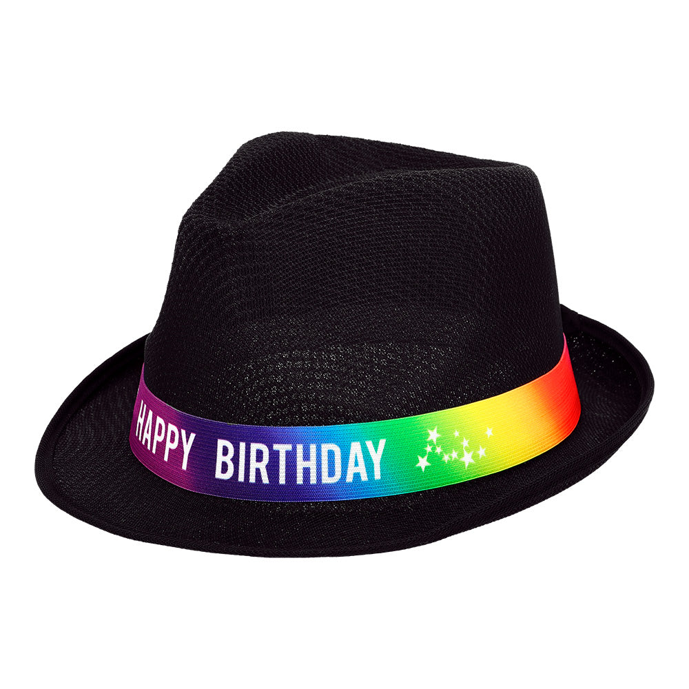 Chapeau Paillettes Happy Birthday - 7 Couleurs Brillantes