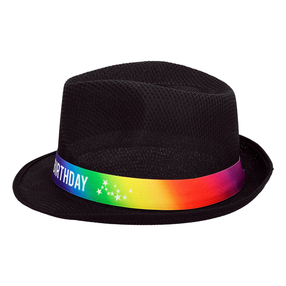 Chapeau Paillettes Happy Birthday - 7 Couleurs Brillantes