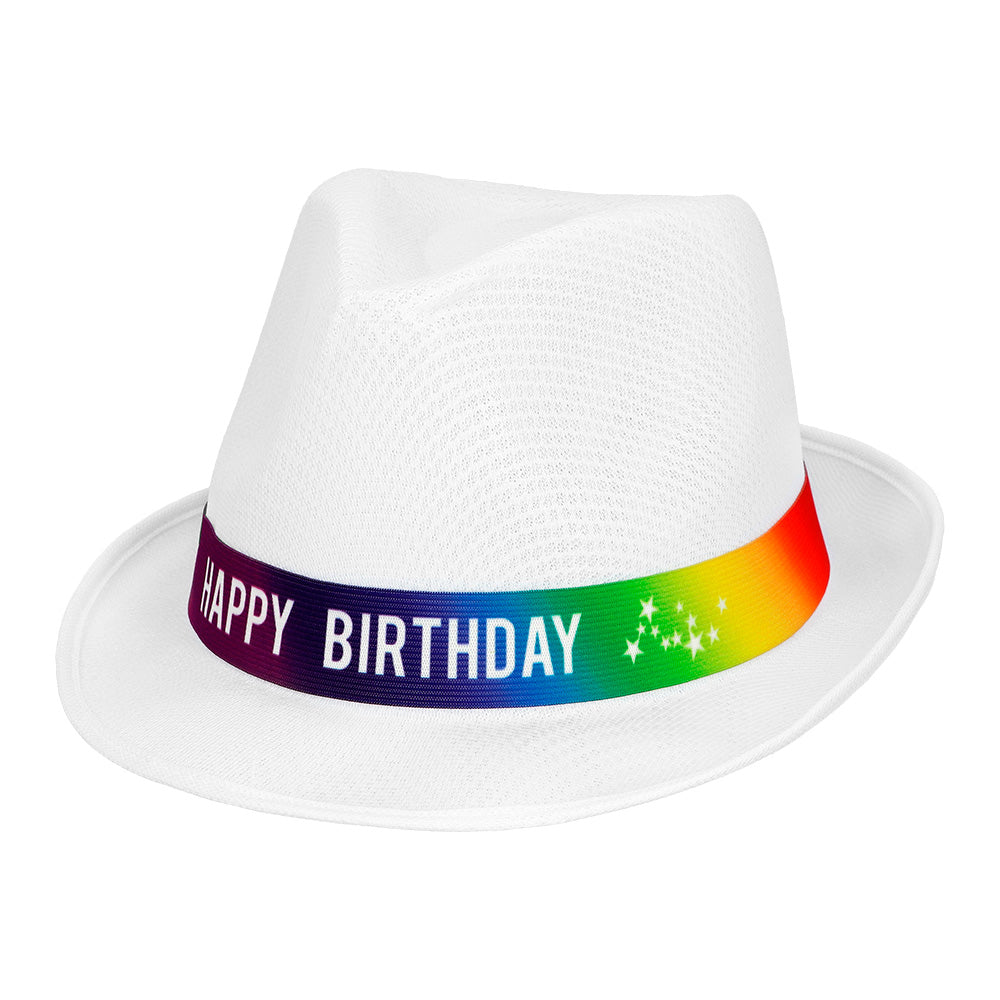 Chapeau Paillettes Happy Birthday - 7 Couleurs Brillantes