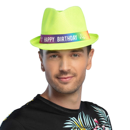 Chapeau Paillettes Happy Birthday - 7 Couleurs Brillantes