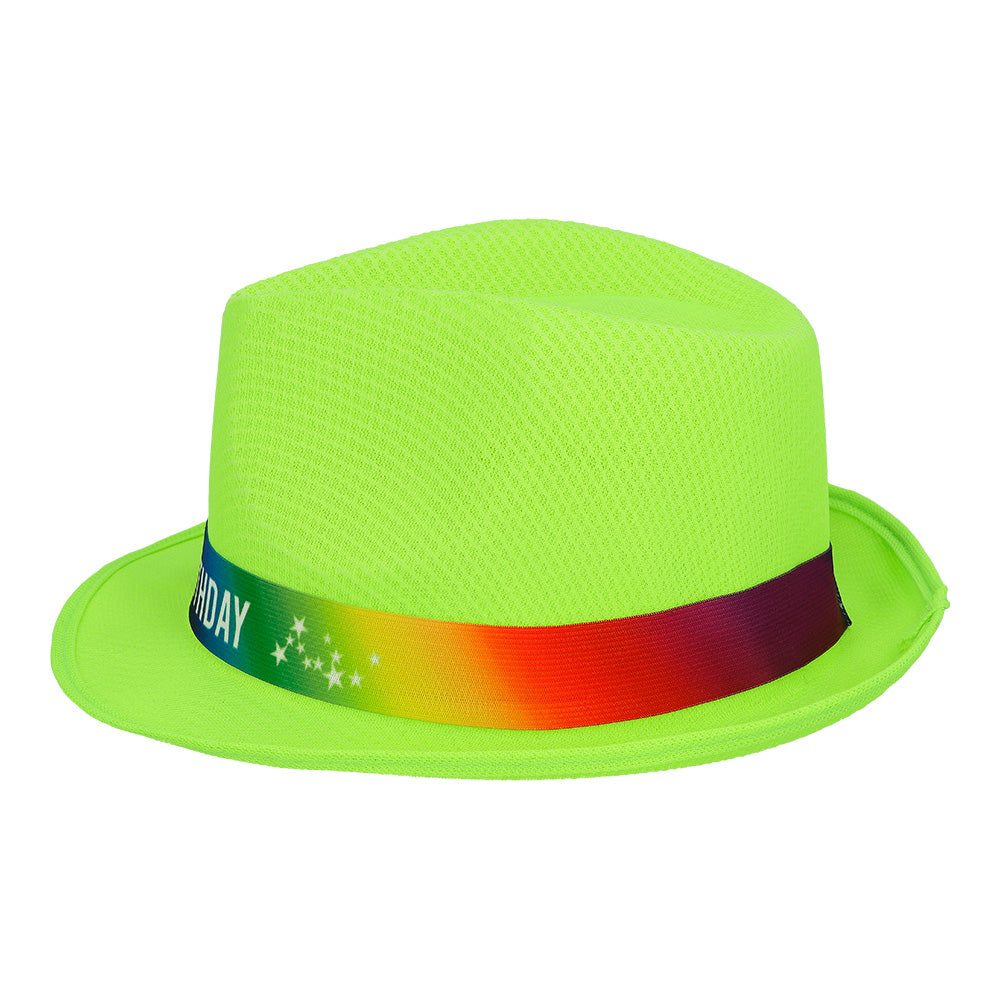 Chapeau Paillettes Happy Birthday - 7 Couleurs Brillantes