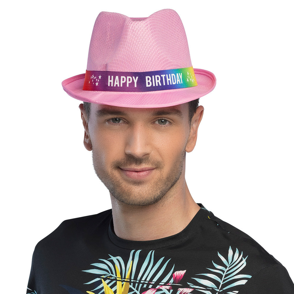 Chapeau Paillettes Happy Birthday - 7 Couleurs Brillantes