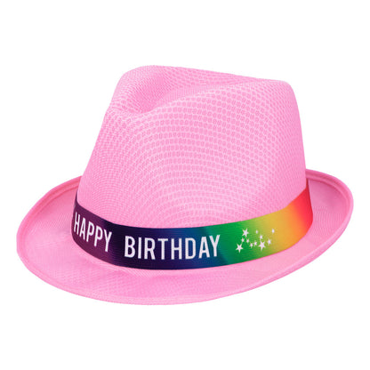 Chapeau Paillettes Happy Birthday - 7 Couleurs Brillantes