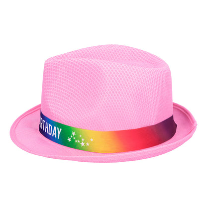 Chapeau Paillettes Happy Birthday - 7 Couleurs Brillantes