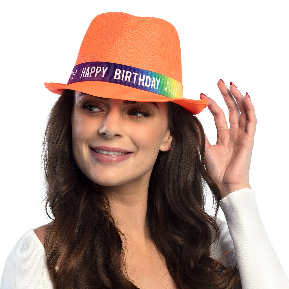 Chapeau Paillettes Happy Birthday - 7 Couleurs Brillantes