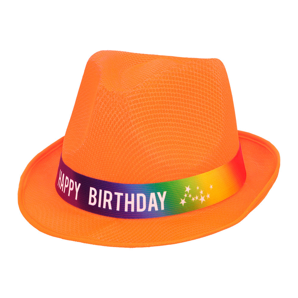 Chapeau Paillettes Happy Birthday - 7 Couleurs Brillantes